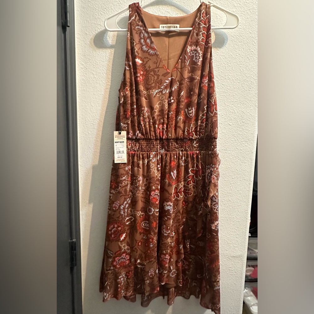 IDYLLWIND WOMEN'S MESHED SMOCK YAH DRESS